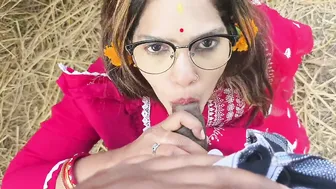 Mature Wife Blowjob Kissing And Boobs Press Outdoors