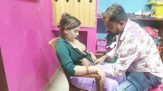 Local Desi Girl Getting Tattoo On Boobs Then Sucking