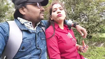 Desi Girlfriend Getting Her Boobs Pressed In Forest
