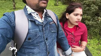 Desi Girlfriend Getting Her Boobs Pressed In Forest