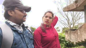 Desi Girlfriend Getting Her Boobs Pressed In Forest