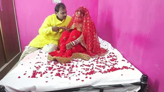 Newly Married Indian Couple Having Hot First Night Sex Fun