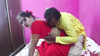 Newly Married Indian Couple Having Hot First Night Sex Fun