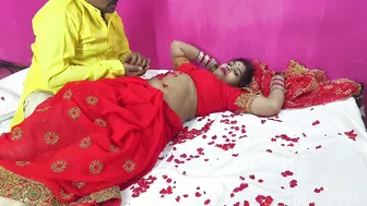 Newly Married Indian Couple Having Hot First Night Sex Fun