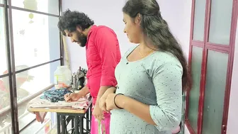 Indian Girl Getting Fucked Hard By Tailor In His Workshop