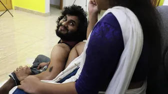 Maid Enjoying Hot Sex With Boss While Watching Television