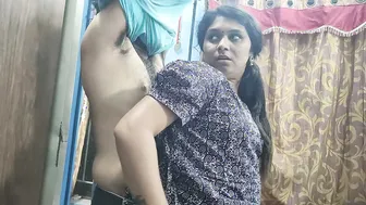 Indian Couple Having Hot Nighty Sex In Bedroom After Dinner