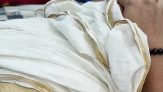 Kerala Couple Blowing And Licking In Traditional Saree Attire