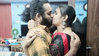 Wife Getting Fucked Hard In Saree Husband Licking Navel
