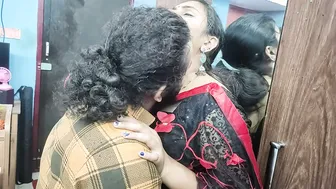 Wife Getting Fucked Hard In Saree Husband Licking Navel