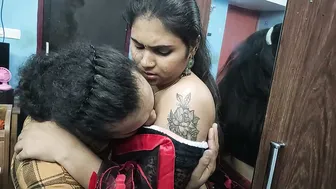 Wife Getting Fucked Hard In Saree Husband Licking Navel