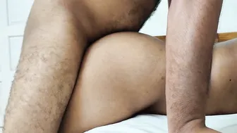 Blowing Him Before Getting Fucked Hard In Their Bedroom