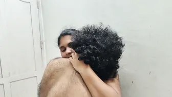 Blowing Him Before Getting Fucked Hard In Their Bedroom