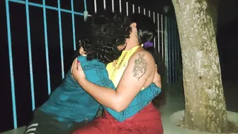 Indian Couple Having Risky Sex By The River At Night