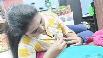 Hot Desi Teacher Giving Blowjob to Her College Student