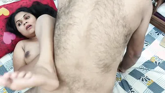 Young Couple Having Passionate Sex in Bedroom at Night