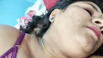 Young Couple Having Passionate Sex in Bedroom at Night