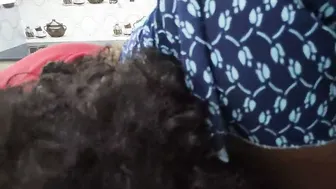 Horny Couple Fucking Hard in Kitchen Wearing Sexy Nighty