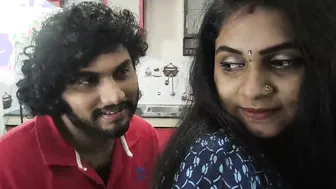 Horny Couple Fucking Hard in Kitchen Wearing Sexy Nighty