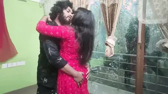 Married Couple Kissing and Pressing Her Juicy Round Ass