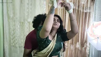 Blindfolded Wife Tied Up Getting Her Boobs Sucked Hard