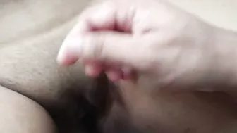 Step Sister Spreading Pussy Getting Rubbed With His Dick