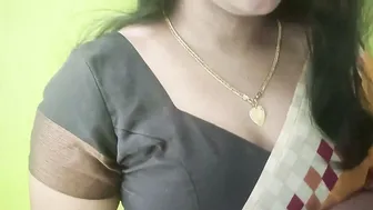 Amateur Desi Couple Making Out Kissing in Saree Closeup