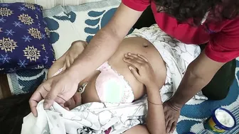 Wife in Saree Getting Navel Licked With Sweet Ice Cream