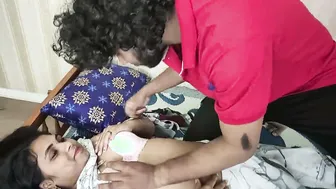 Wife in Saree Getting Navel Licked With Sweet Ice Cream