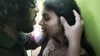 Girlfriend Getting Chocolate Licked From Her Body Parts