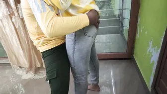 Girlfriend Opening Shirt Revealing Red Bra For Kissing