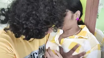 Girlfriend Opening Shirt Revealing Red Bra For Kissing