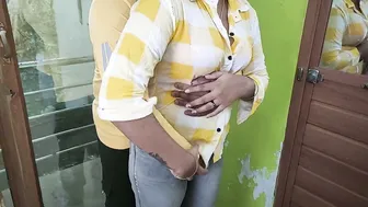 Girlfriend Opening Shirt Revealing Red Bra For Kissing