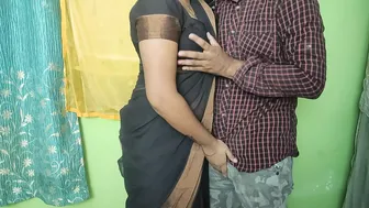 Hotel Romance With Girlfriend Dropping Her Saree Slowly
