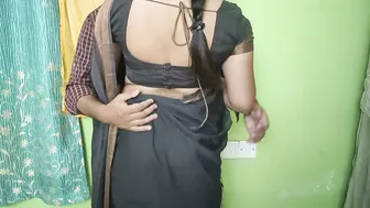 Hotel Romance With Girlfriend Dropping Her Saree Slowly
