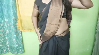Hotel Romance With Girlfriend Dropping Her Saree Slowly