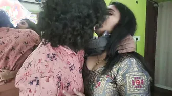 Wife in Saree Getting Navel Licked Boobs Pressed Hard