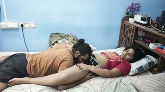 Indian Couple Having Romantic Sex Together In Bedroom