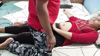 Cheating Wife Fucks Her Old College Friend Behind Him