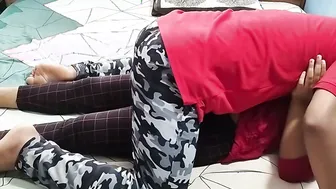 Cheating Wife Fucks Her Old College Friend Behind Him