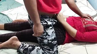 Cheating Wife Fucks Her Old College Friend Behind Him