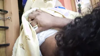 Half Saree Girl Tied to Window Gets Pussy Ass Licked