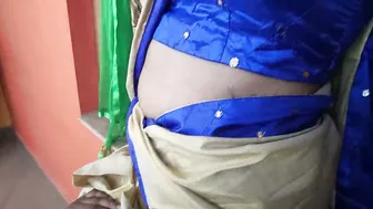 Half Saree Girl Tied to Window Gets Pussy Ass Licked