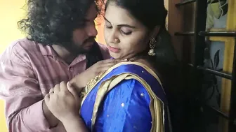 Half Saree Girl Tied to Window Gets Pussy Ass Licked