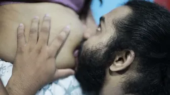Saree Navel Licking Hot Wife Getting Romantic Kisses