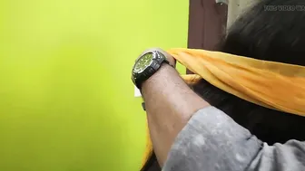 Blindfolded Wife Tied in Saree Gets BDSM Treatment