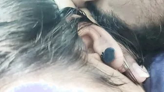 Married couple kissing her ass in nighty at home tonight