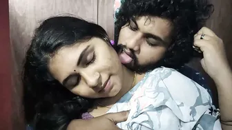 Wife Getting Neck Kissed And Boobs Squeezed Wearing Saree