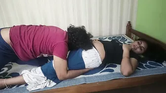 Amateur Pair Kissing Heavily While She Wears Short Skirt