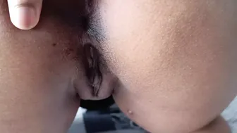 Wife Spreading Pussy And Asshole Wide For Closeup Fingering